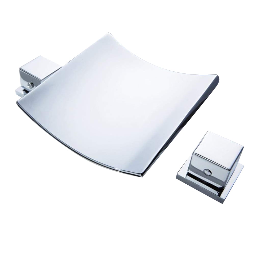 Grop Contemporary Waterfall Bathroom Faucet Chrome