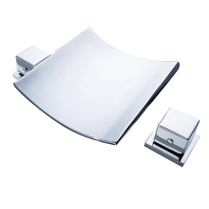 Grop Contemporary Waterfall Bathroom Faucet Chrome
