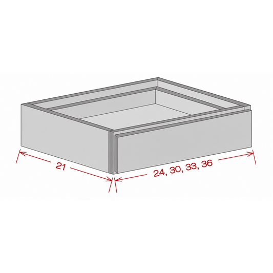 Knee Drawer - Shaker White
