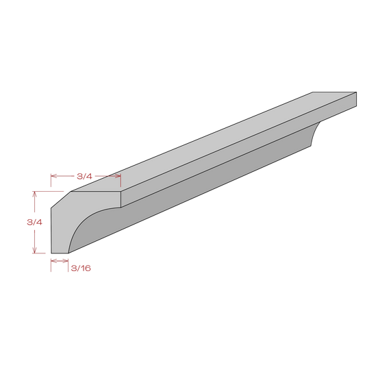Inside Corner Molding - Shaker White