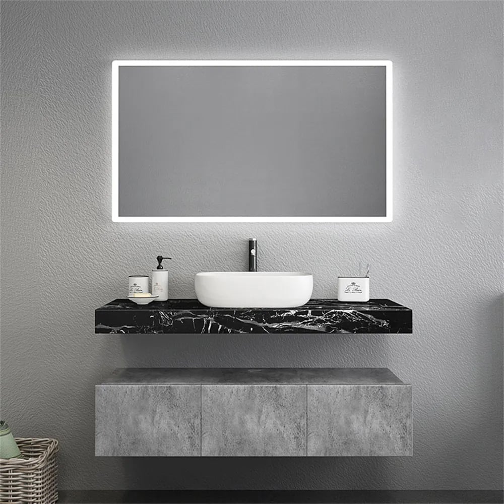 48" Modern Floating Bathroom Vanity Set with Single Vessel Sink Wall Mounted