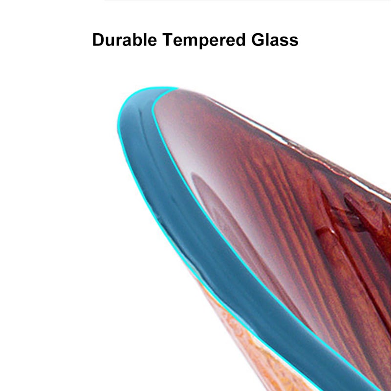 Tempered Glass Multicolor Teardrop-Shaped Bathroom Vessel Sink Wash Sink