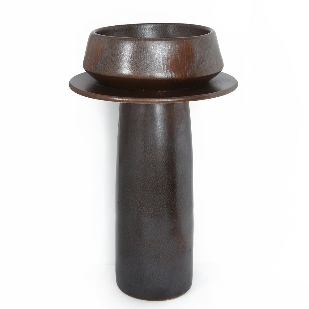 Vintage Retro Kaolin Clay Pedestal Sink Freestanding Bathroom Sink