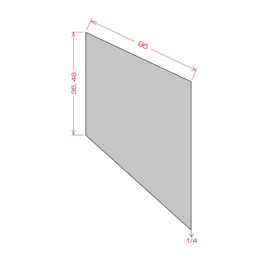 Plywood Finished Fluted Side Panel - Shaker White