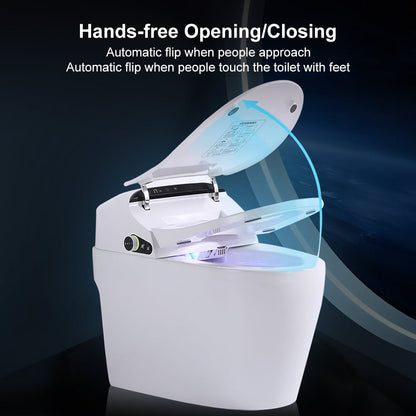 Hynova AX2 Automatic Smart Bidet Toilet with Auto Open/Close Lid Black 1.28 GPF