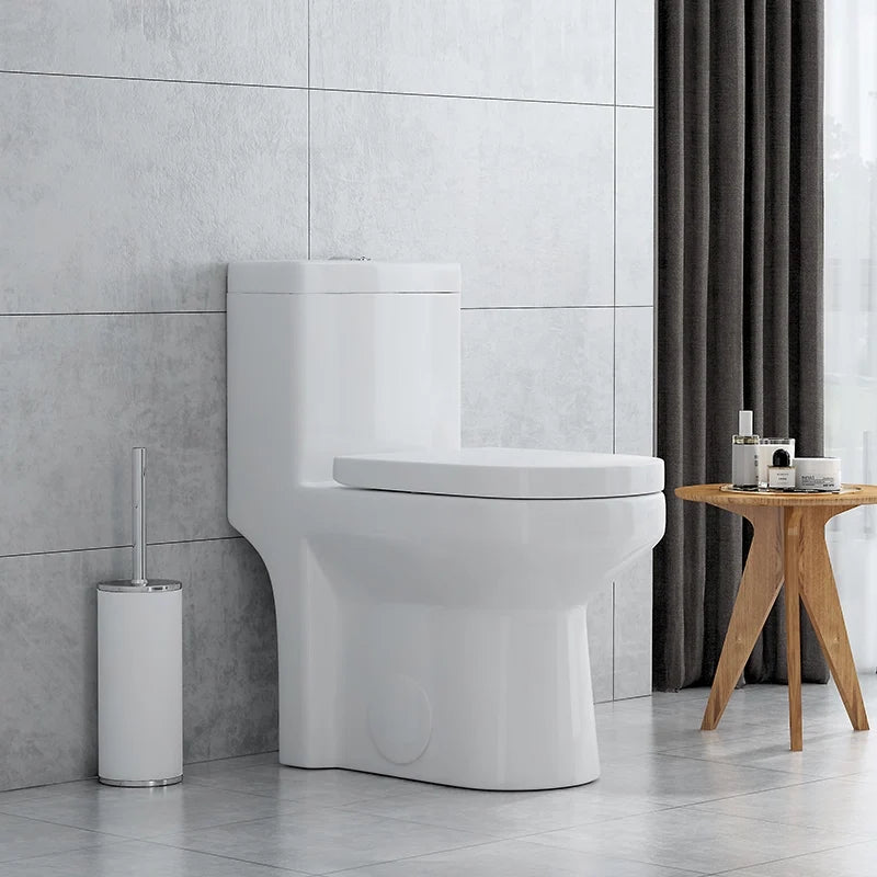 HOROW 8733U Compact Toilet, Dual-Flush System, Soft-Closing UF Seat
