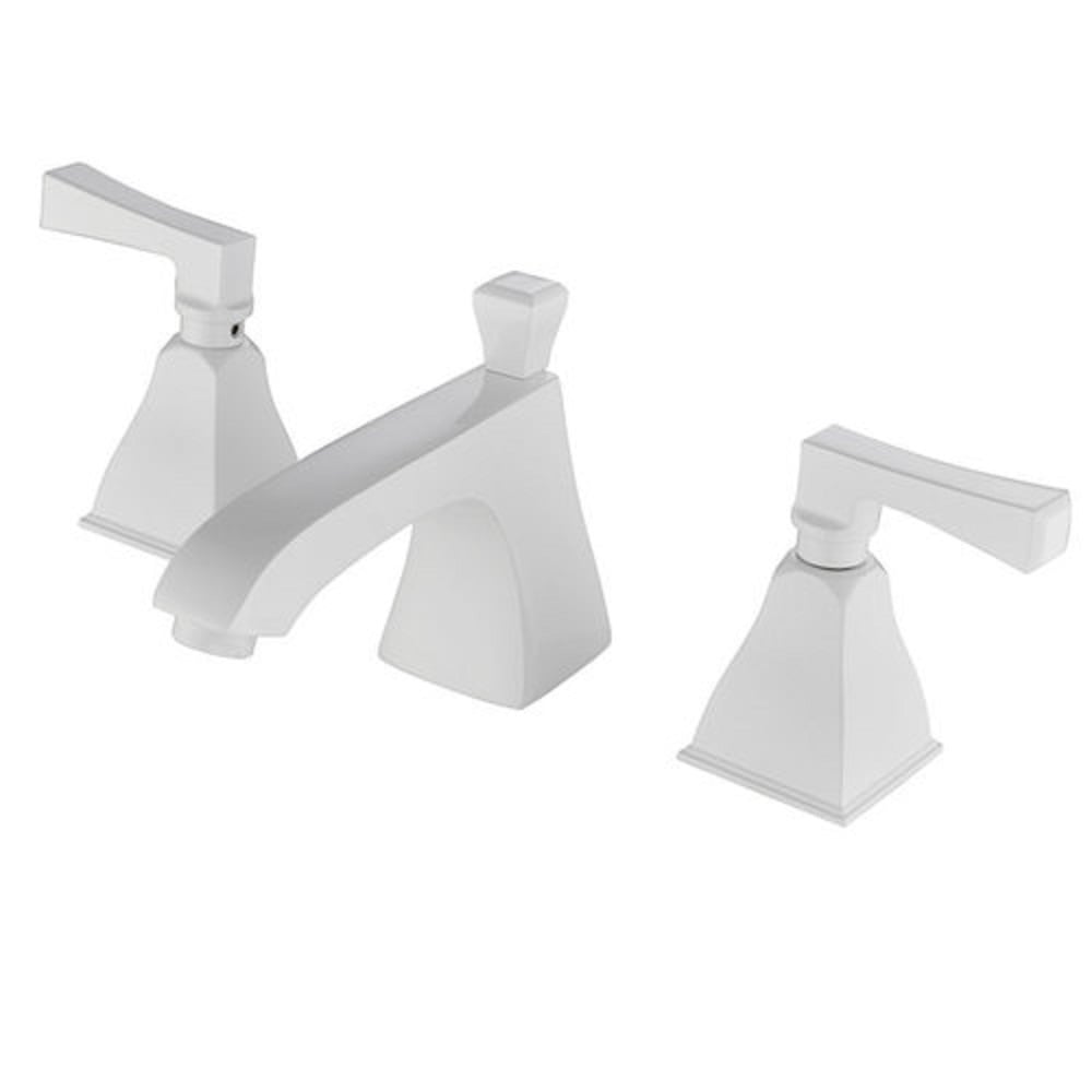 Modern Widespread Chrome Bathroom Sink Faucet Double Handle Solid Brass