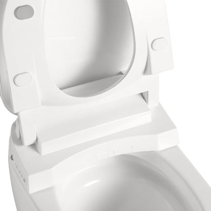 Fitro H1 Compact Smart Bidet Toilet with Deodorization and Automatic Flushing, 1.32 GPF
