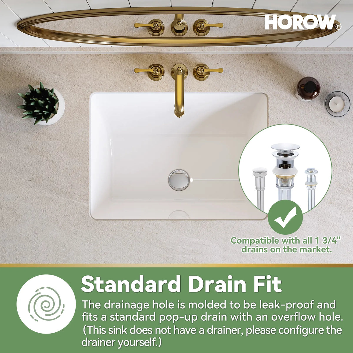 Rectangular Undermount Bathroom Sink 20 Inch Undermount Sink Model HWTP-S5138D
