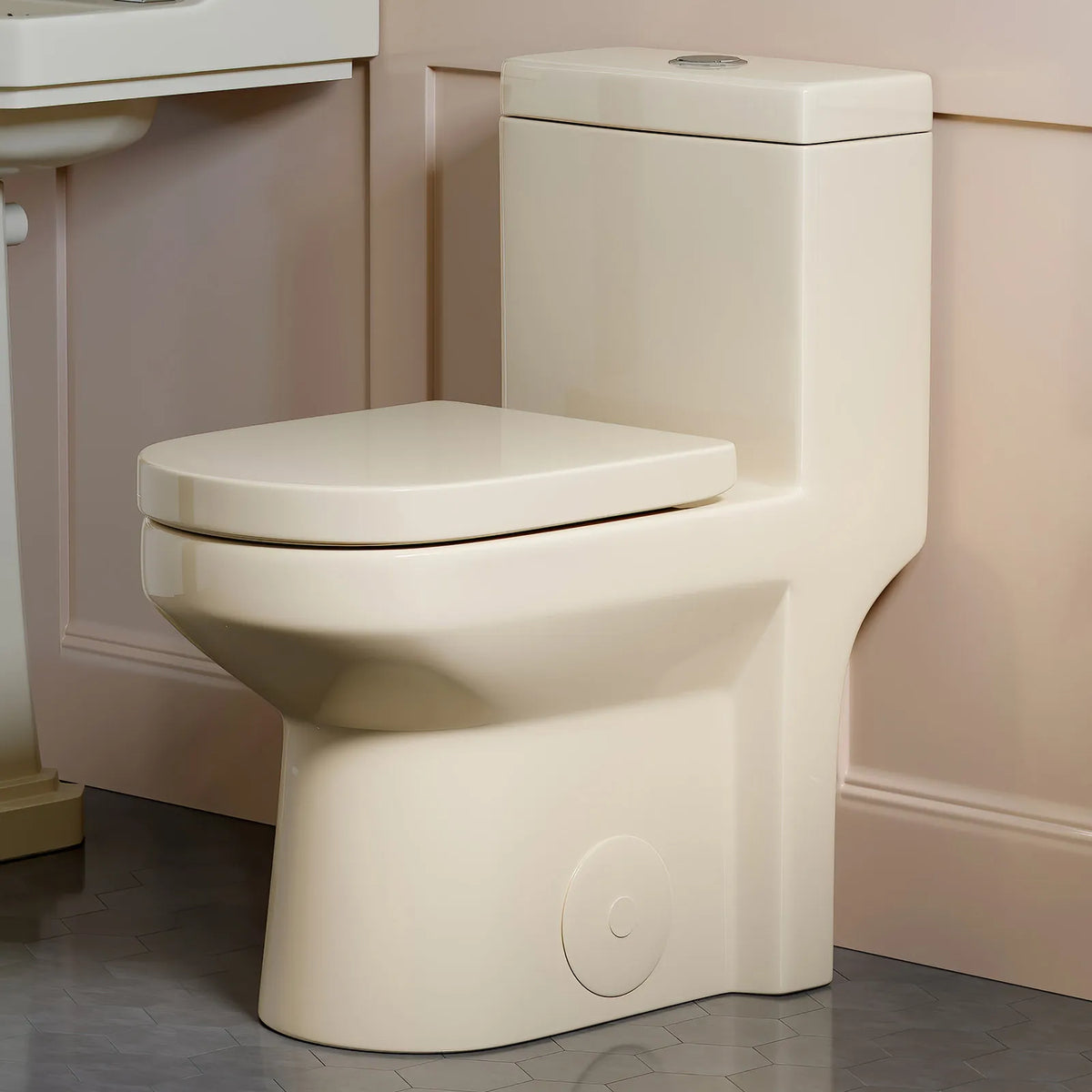 HWMT-8733BC biscuit one-piece toilet