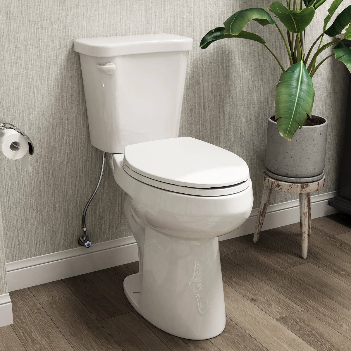 HOROW HWTT-E03S 2-Piece Toilet with 21" Comfort Height & Soft Close Seat