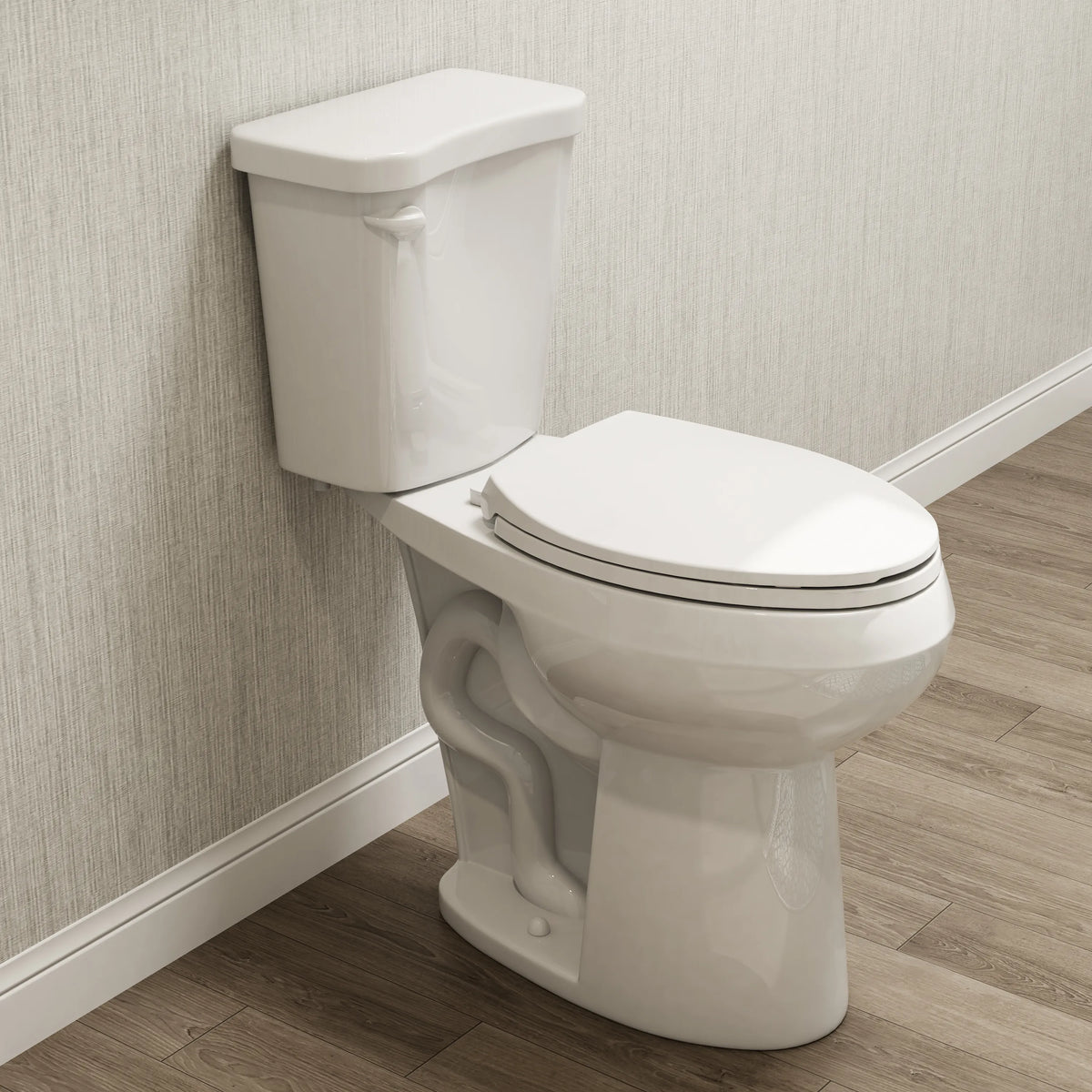 HOROW HWTT-E03S 2-Piece Toilet with 21" Comfort Height & Soft Close Seat