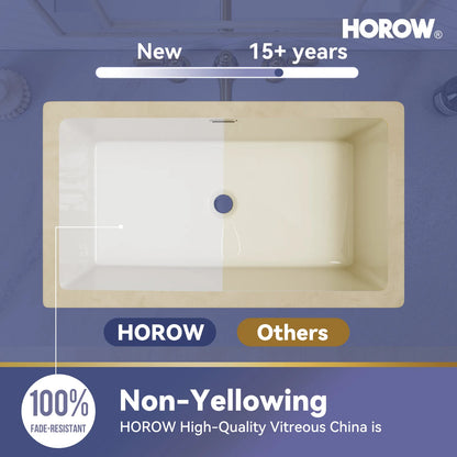 Rectangular Undermount Bathroom Sink 27 Inch Undermount Sink Model HWTP-S7040D