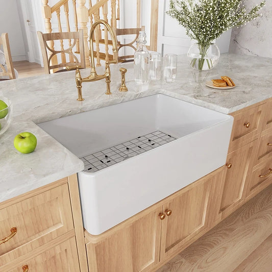 Farmhouse Kitchen Sink Reversible Single Bowl Model HR-S0185W