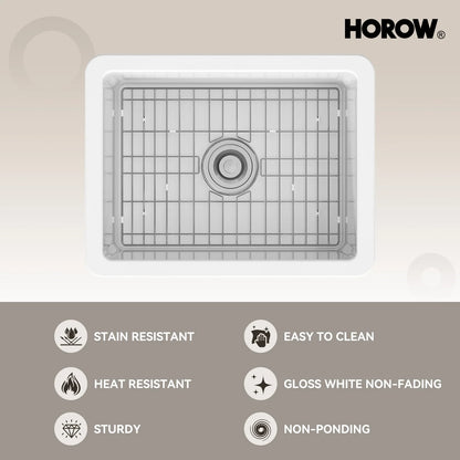 24 Inch Kitchen Sink with Dual Mount and Stain Resistant Model S2419W