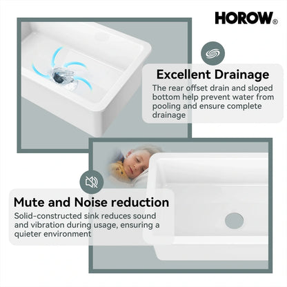 32 Inch Undermount Topmount Kitchen Sink with Heat Resistant Model S3219W