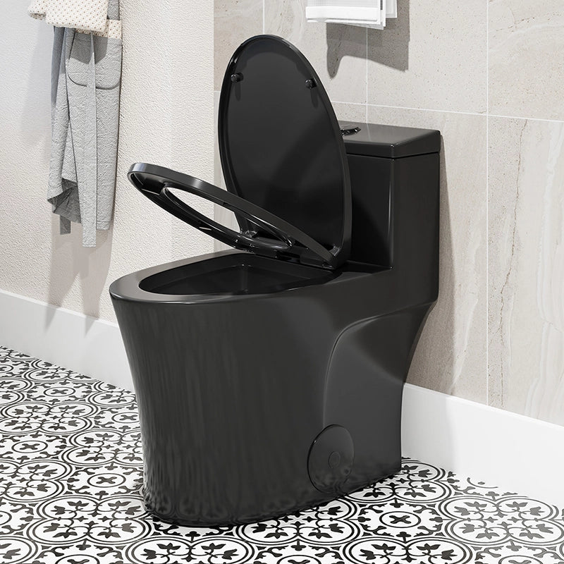 T0338B matte black one-piece toilet