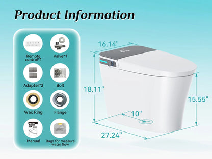 T37 Smart Toilet spec sheet