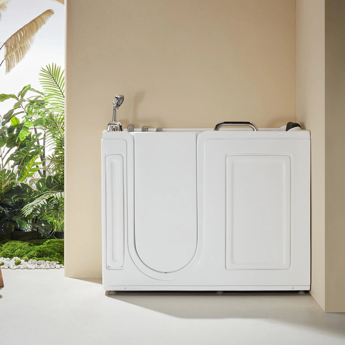 WT52-L 52" Walk-In Tub with Shower, 18" ADA Seat & 3 Handles