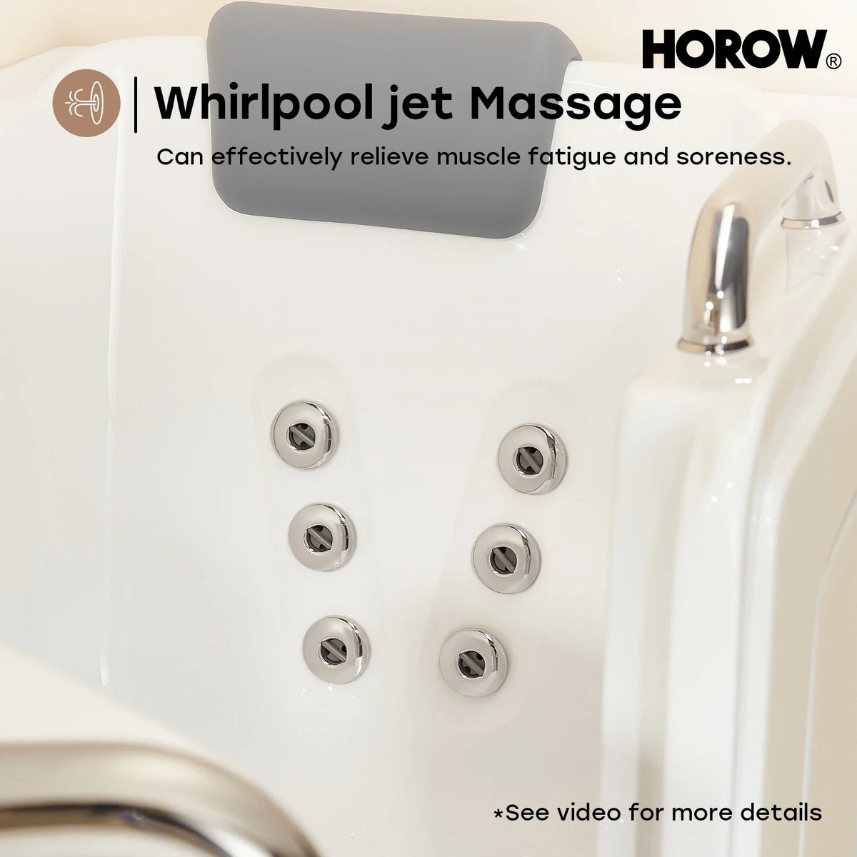 WT52-LE Walk-In Bathtub with Massage & Shower