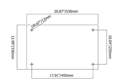 Wall-Mounted Shower System in Gold Thermostatic 4 Functions 23"
