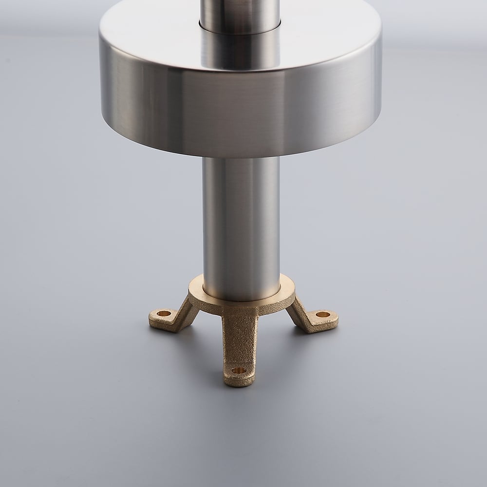 Brewst Modern Brushed Nickel Freestanding Bathtub Faucet Hand Shower Solid Brass