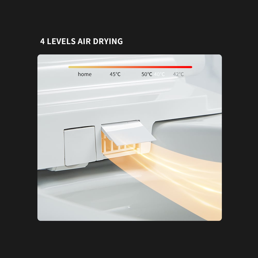 Hynova AX4 Smart Bidet Toilet with Foot Sensor Flushing 1.32 GPF