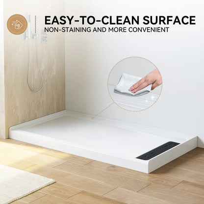 Acrylic Shower Pan with Right Drain Model BS6032-MB-R