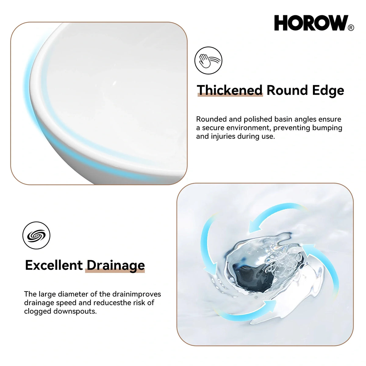 Above Counter Bathroom Sink with Oval Ceramic Model C4034W