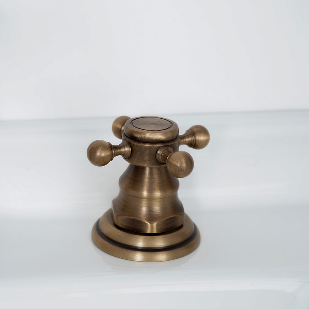 Chester Traditional Double Handle Bathroom Widespread Sink Faucet Victorian Spout
