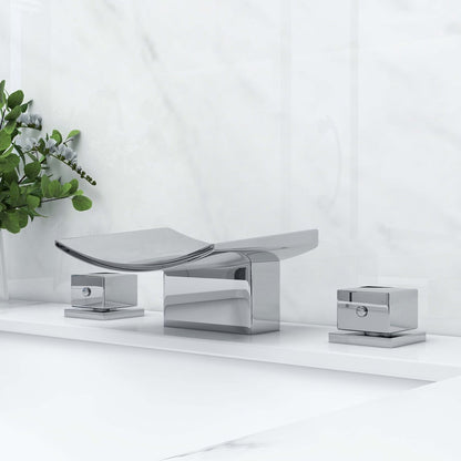 Grop Contemporary Waterfall Bathroom Faucet Chrome