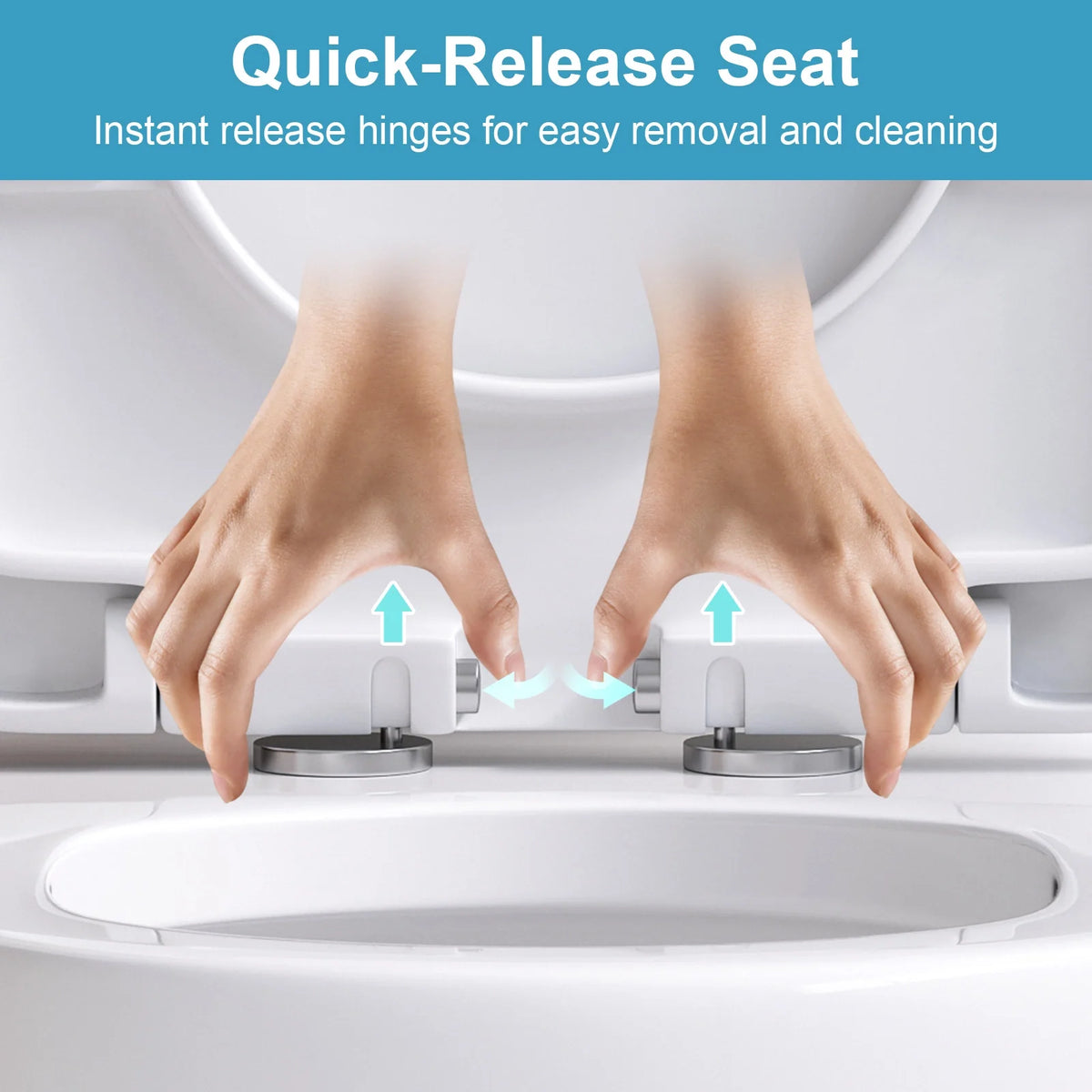 HOROW 8733U Compact Toilet, Dual-Flush System, Soft-Closing UF Seat