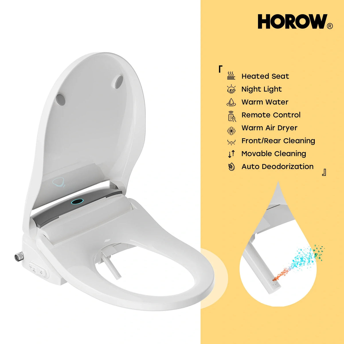 B0503 heated bidet seat