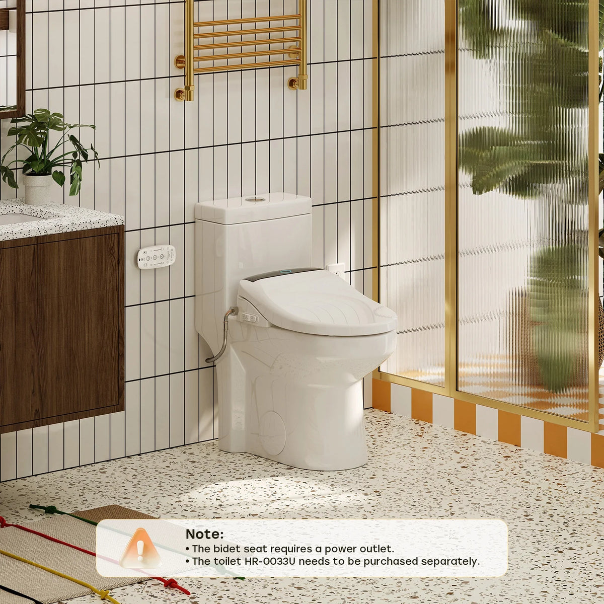 B0503 heated bidet seat