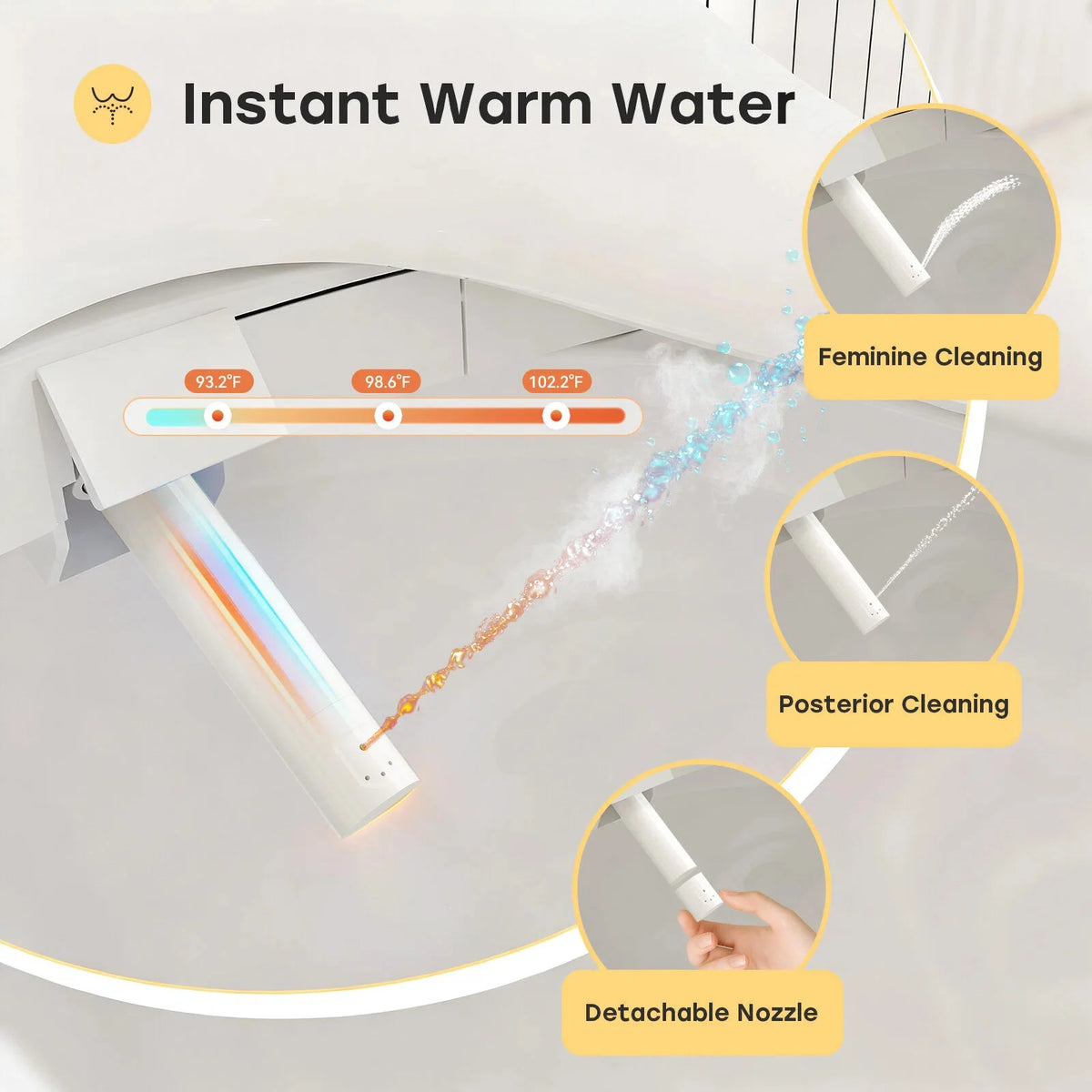 B0503 heated bidet seat