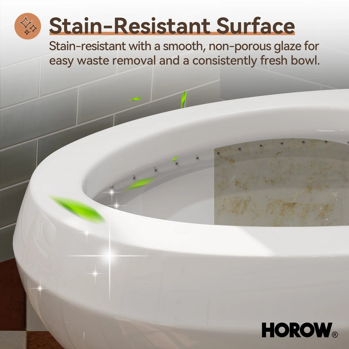 2 Piece Toilet with Single Flush and Round Bowl – Model HWTT-R01S10