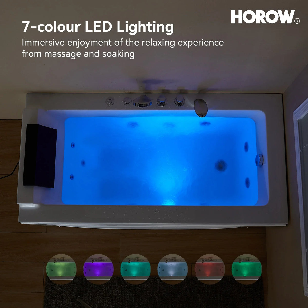 M59-R 59" Acrylic Massage Bathtub with Right Drain