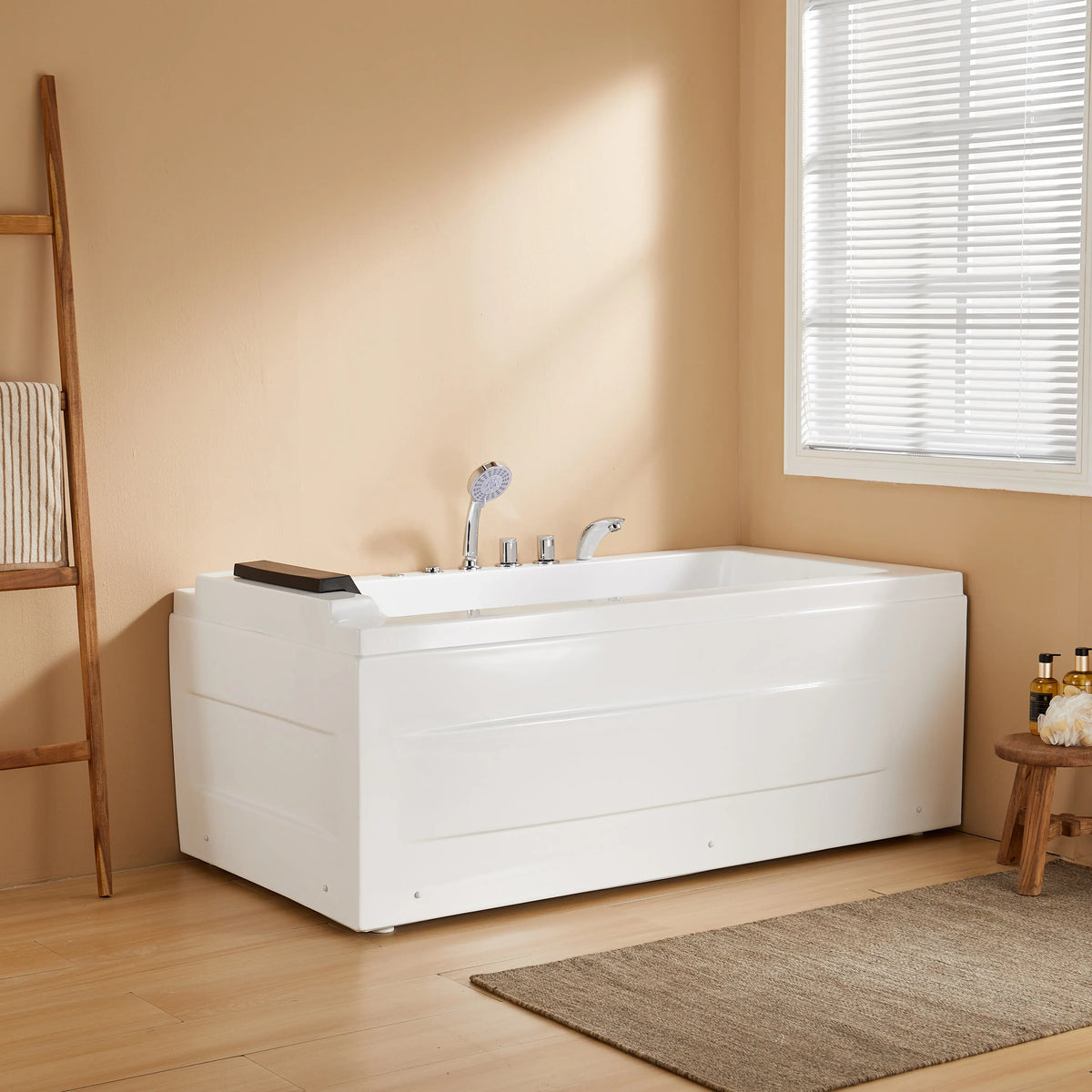 M59-R 59" Acrylic Massage Bathtub with Right Drain