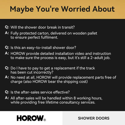 MI6076-BN 60" Frameless Glass Shower Door in Brushed Nickel