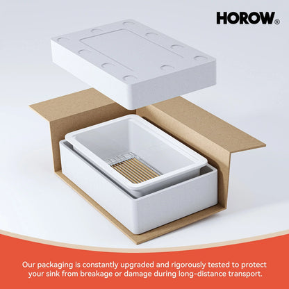 30 Inch Top Mount Kitchen Sink with Drainboard – Ceramic Single Bowl