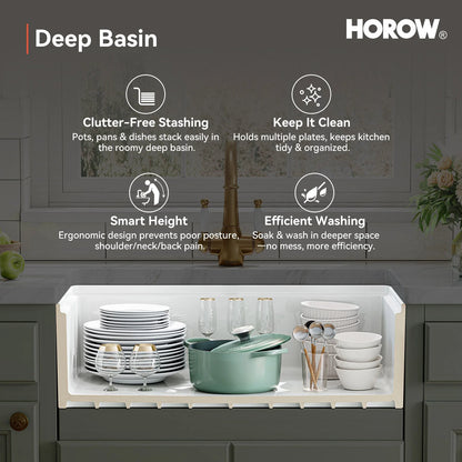 33 Inch Undermount Workstation Kitchen Sink with Grid