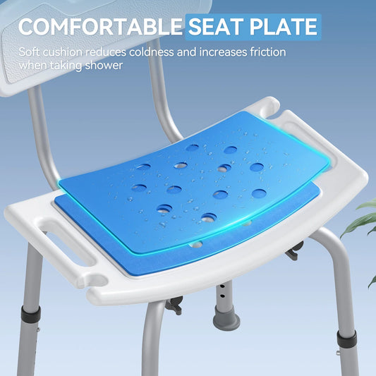 HOROW Shower Chair with Removable Backrest SL-Y01B - main