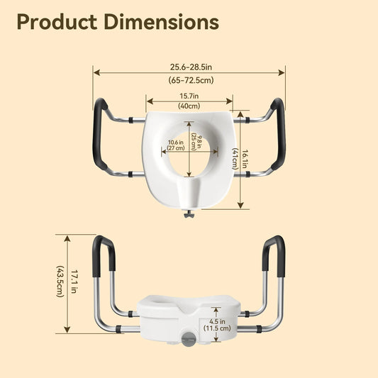 4.5 Inch Elongated Toilet Seat Riser SL-Y11A - main