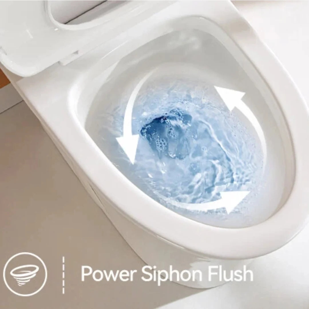 HOROW T0338W 12-Inch Rough-In One-Piece ADA Toilet with Dual Flush