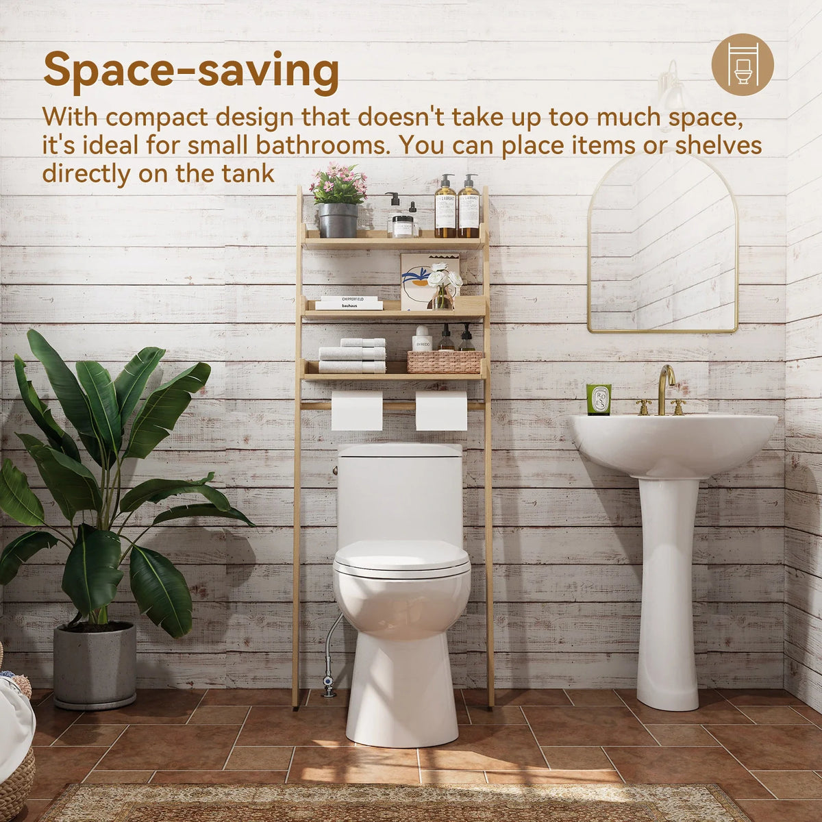 HOROW T0352W Single Flush One-Piece Toilet with ADA Chair Height, 12-Inch Rough-In
