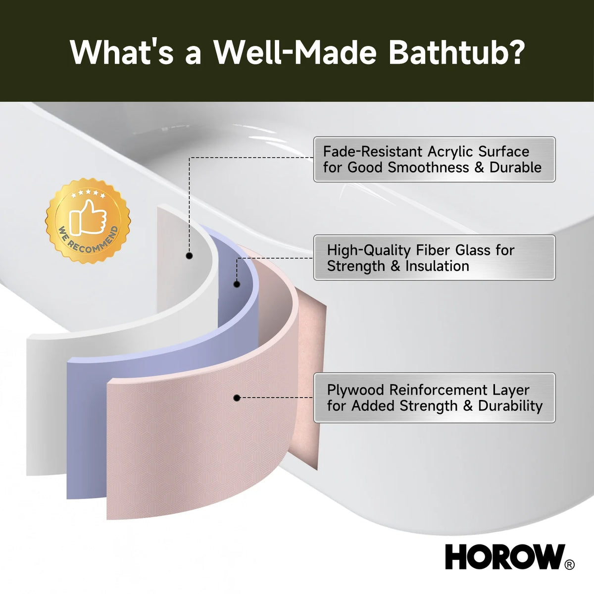 59” Brushed Nickel Freestanding Bathtub with Integrated Overflow & Drain