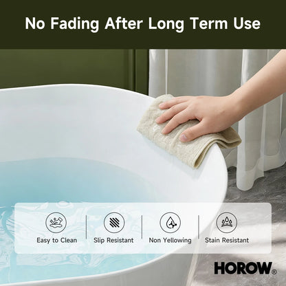 59” Brushed Nickel Freestanding Bathtub with Integrated Overflow & Drain