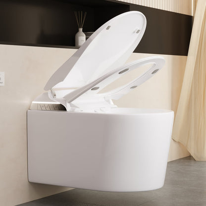 Fitro H3 Wall-Mounted Smart Bidet Toilet with Built-In Tank, Foam Shield, cUPC & ETL