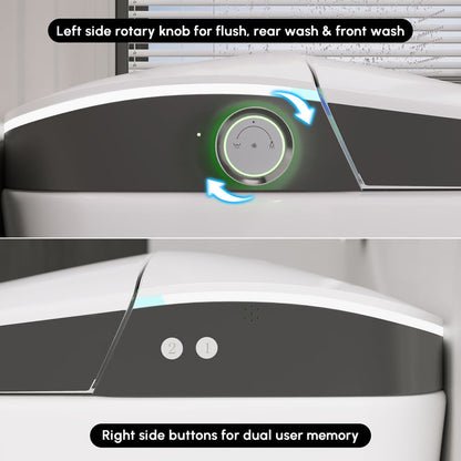 Nexin C4 Smart Bidet Toilet with Built-in Tank, Foam Shield, ADA Height, 1.28 GPF