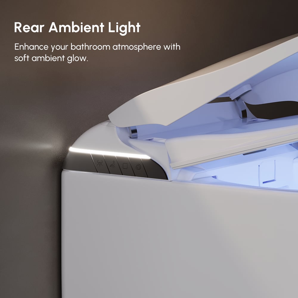 Fitro H3 Compact Smart Bidet Toilet with Tank, Dual Flush, cUPC & ETL, 0.8/ 1.28 GPF